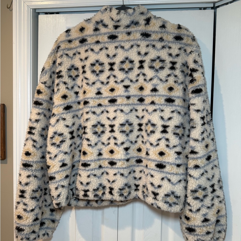 Love Tree Patterned Fleece Jacket - image 6